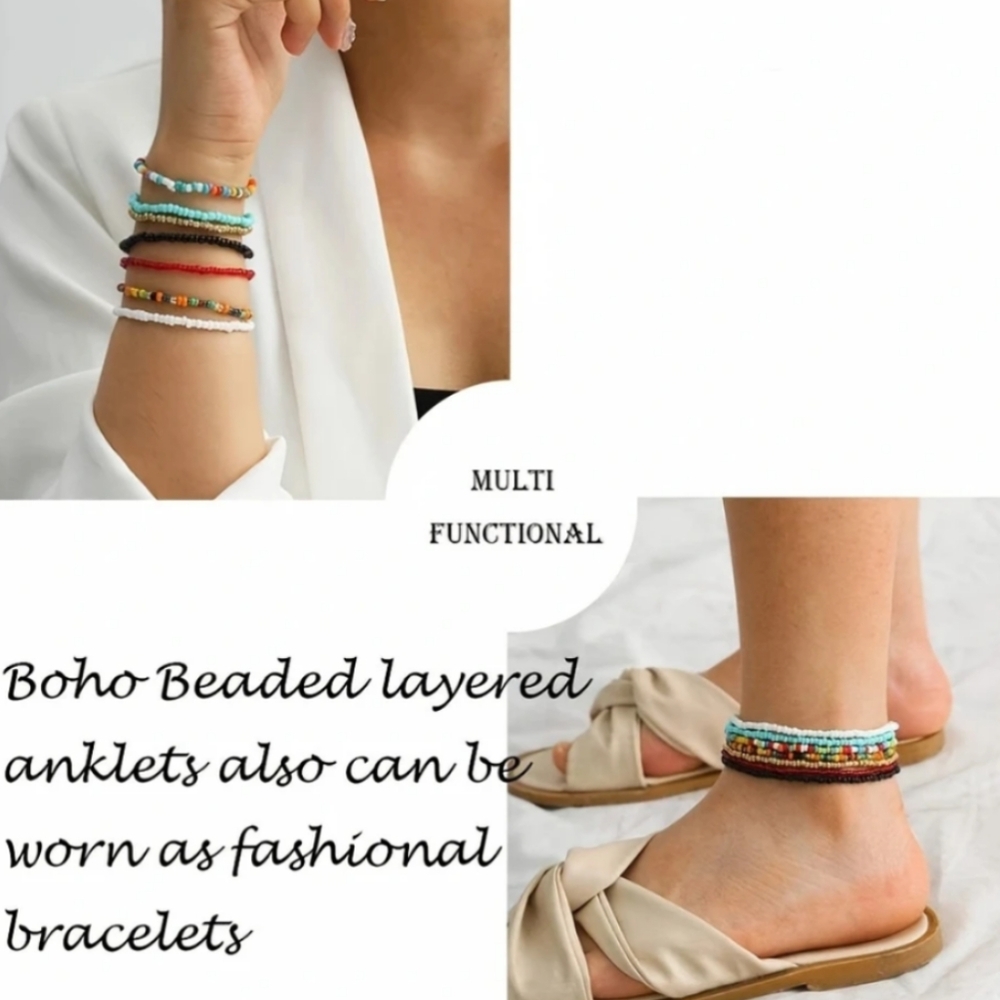 7 anklets ♥️🩵💛🤍 - Picture 5 of 7